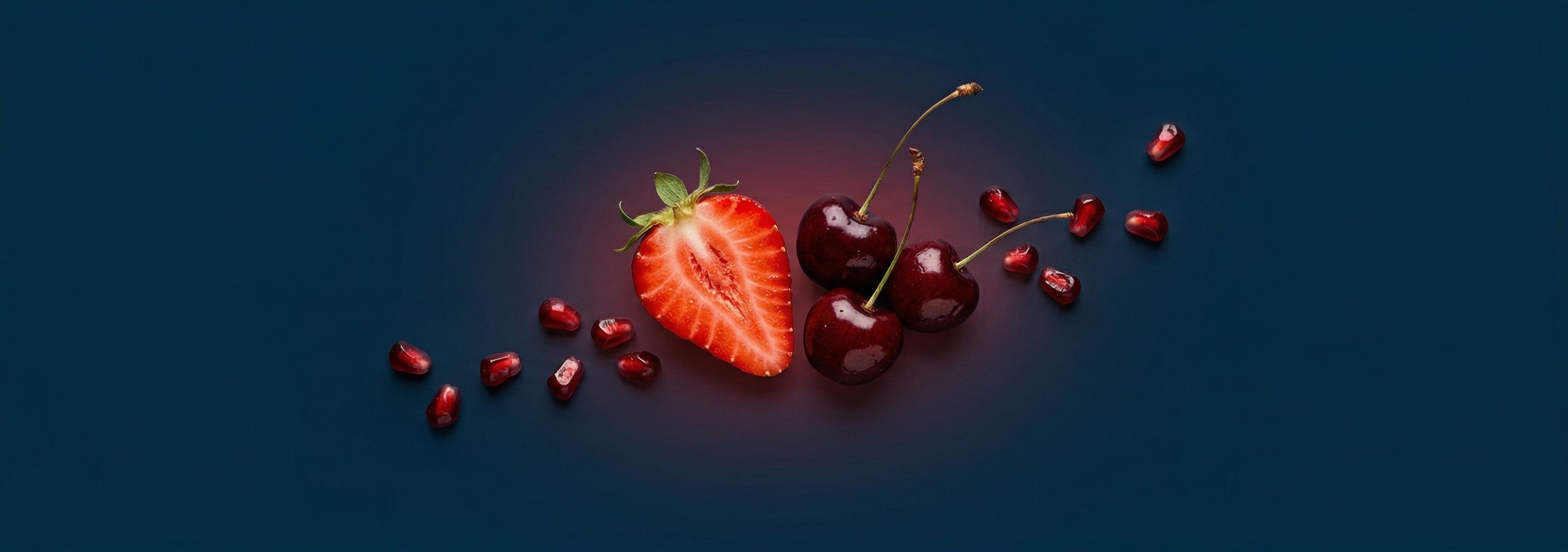 NSP Reds Blend 1500mg — fresh strawberries, tart cherries and pomegranate seeds, anthocyanin-rich fruits